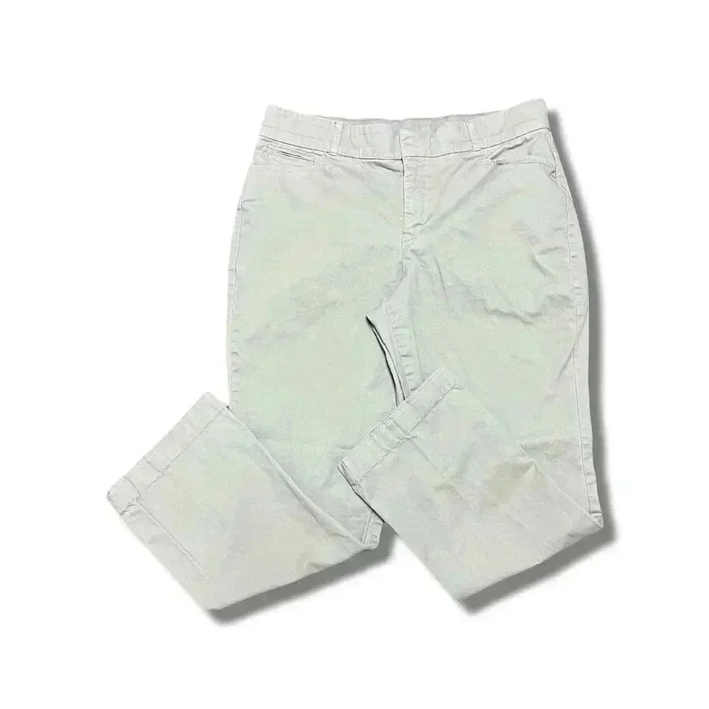 Gloria Vanderbilt Women's Chino Pants Size 12 Petite Straight Leg